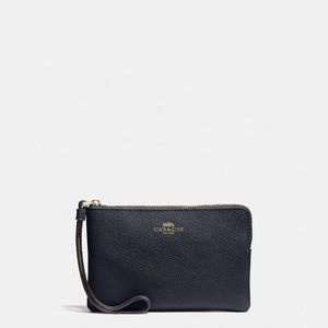 Coach Corner Zip Wristlet